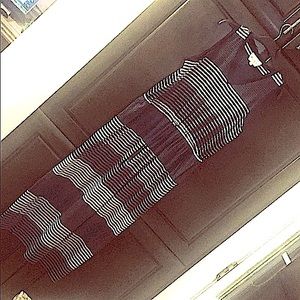 Striped cotton maxi dress with pockets Two by Vince Camuto